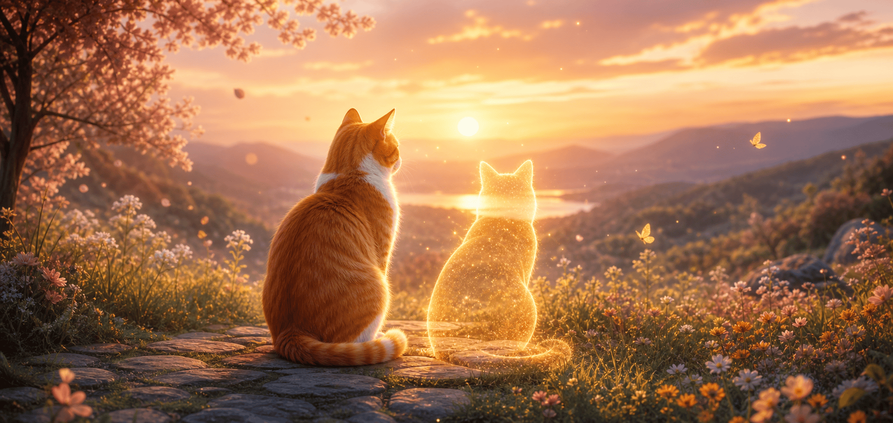 Forever Together cat memory template